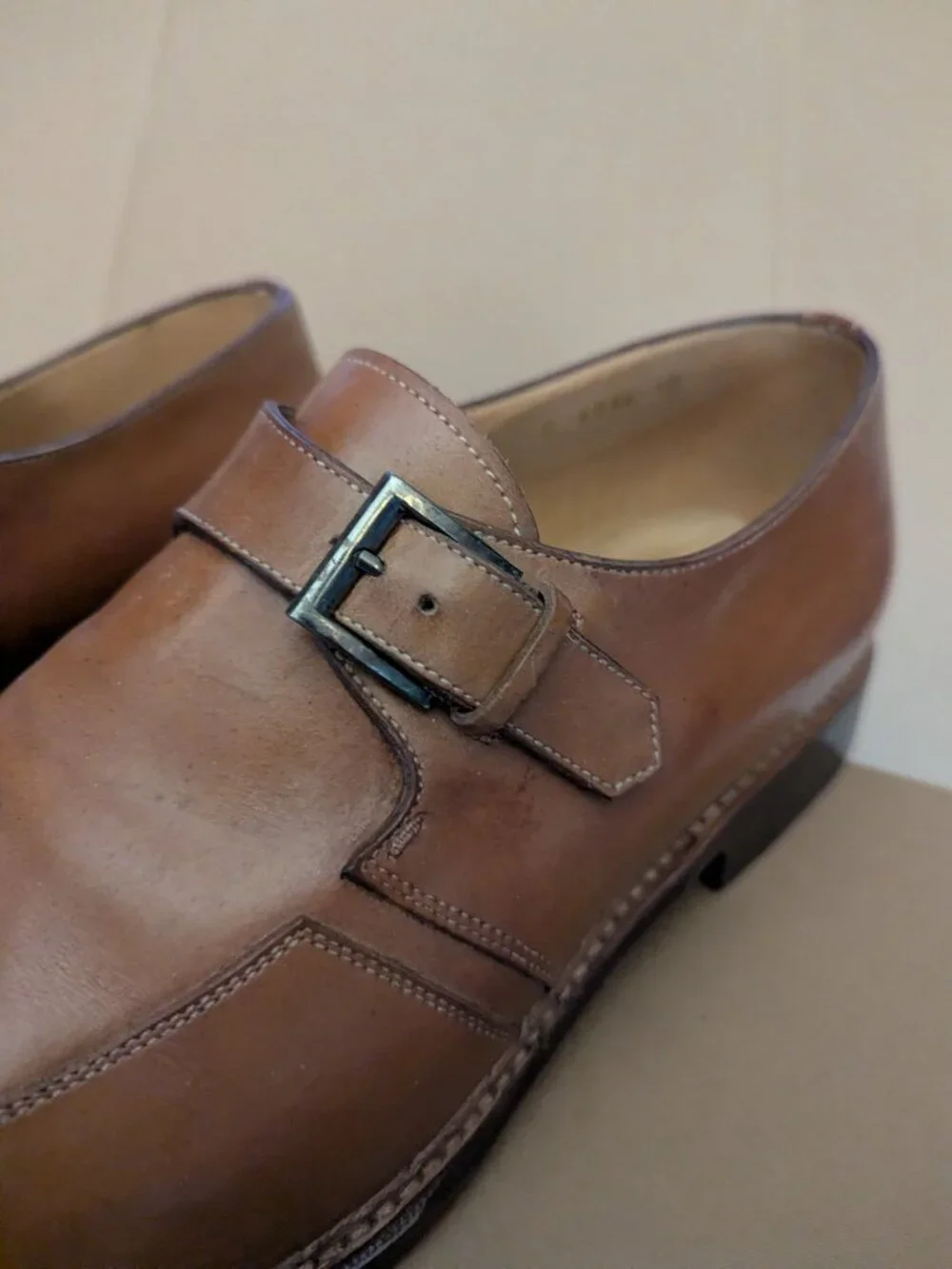 Roberto Biagini Italian Mens Strap Dress Shoes Size 10
